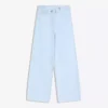 High-Waist Wide-Leg Jeans with Crossover Waist High-Waist Wide-Leg Jeans with Crossover Waist