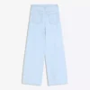 High-Waist Wide-Leg Jeans with Crossover Waist High-Waist Wide-Leg Jeans with Crossover Waist