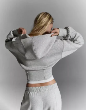 High-Waist Zip-Up Hoodie – #Bershkastyle – Women