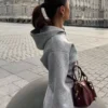 High-Waist Zip-Up Hoodie – #Bershkastyle – Women