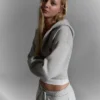 High-Waist Zip-Up Hoodie – #Bershkastyle – Women
