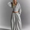 High-Waist Zip-Up Hoodie – #Bershkastyle – Women