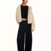 Hooded Faux Fur Jacket – Jackets and Trench