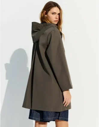 Hooded Water Repellent Windproof Trench – Jackets and Trench