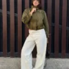 Jacket with Ruched Buckles Jacket with Ruched Buckles