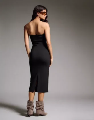 Knit Bandeau Midi Dress – Dresses and Jumpsuits