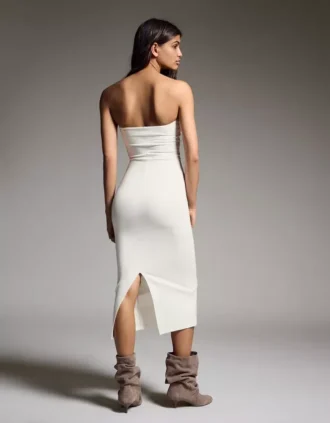 Knit Bandeau Midi Dress – Dresses and Jumpsuits