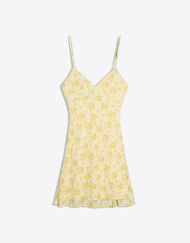Lace Floral Mini Dress Lace Floral Mini Dress