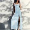 Lace-Trimmed Midi Dress Lace-Trimmed Midi Dress