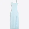 Lace-Trimmed Midi Dress Lace-Trimmed Midi Dress