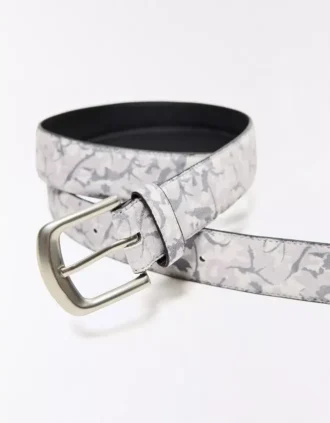 Leaf Print Belt – Accessories – Men