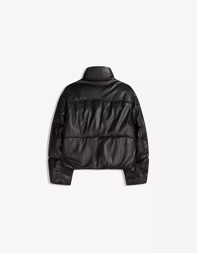 Leather Effect Puffer Jacket – Jackets and Trench Leather Effect Puffer Jacket – Jackets and Trench