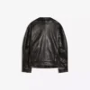 Leather Funnel Neck Jacket – Women Leather Funnel Neck Jacket – Women