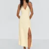 Linen Blend Halter Midi Dress – Dresses and Jumpsuits Linen Blend Halter Midi Dress – Dresses and Jumpsuits