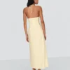 Linen Blend Halter Midi Dress – Dresses and Jumpsuits Linen Blend Halter Midi Dress – Dresses and Jumpsuits