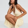 Linen Blend Halter Midi Dress – Dresses and Jumpsuits Linen Blend Halter Midi Dress – Dresses and Jumpsuits