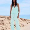 Linen Blend Halter Waistcoat Linen Blend Halter Waistcoat
