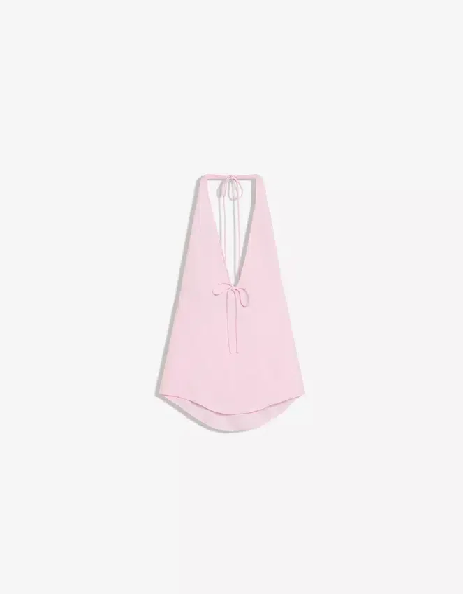 Linen Blend Halter Waistcoat Linen Blend Halter Waistcoat