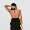 Linen Blend Halter Waistcoat – #Bershkastyle – Women Linen Blend Halter Waistcoat – #Bershkastyle – Women