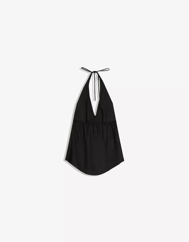Linen Blend Halter Waistcoat – #Bershkastyle – Women Linen Blend Halter Waistcoat – #Bershkastyle – Women