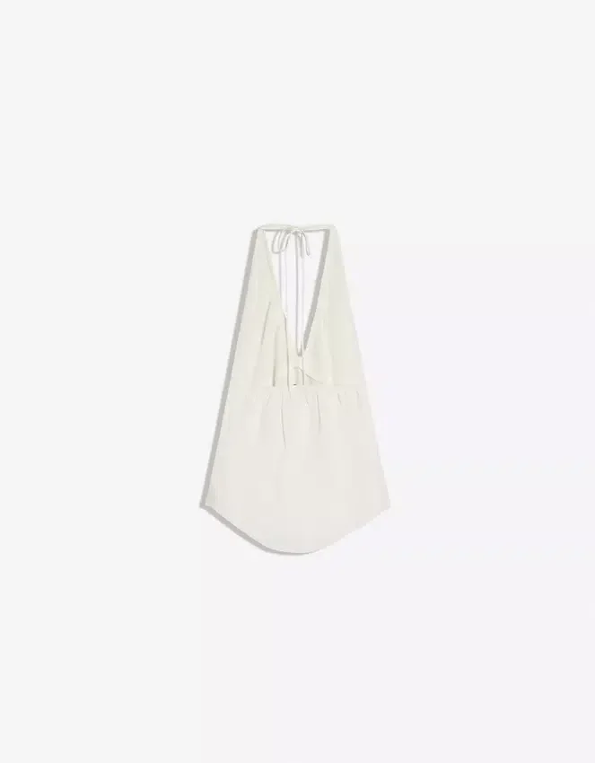 Linen Blend Halter Waistcoat – Women Linen Blend Halter Waistcoat – Women