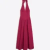 Long Poplin Halter Dress Long Poplin Halter Dress