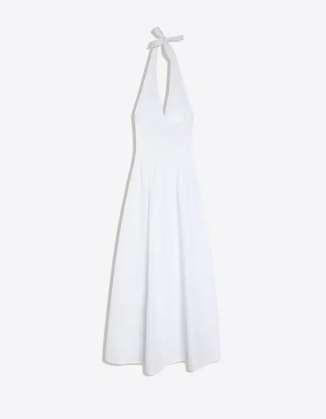 Long Poplin Halter Dress Long Poplin Halter Dress