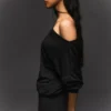 Long Sleeve Mini Dress with a Fitted Skirt