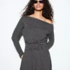 Long Sleeve Mini Dress with Sash