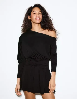 Long Sleeve Mini Dress with Sash