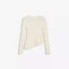 Long Sleeve Ruffled Blonde Lace T-Shirt Long Sleeve Ruffled Blonde Lace T-Shirt