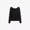 Long Sleeve T-Shirt with Boat Neck and Cummerbund