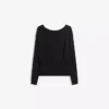 Long Sleeve T-Shirt with Boat Neck and Cummerbund