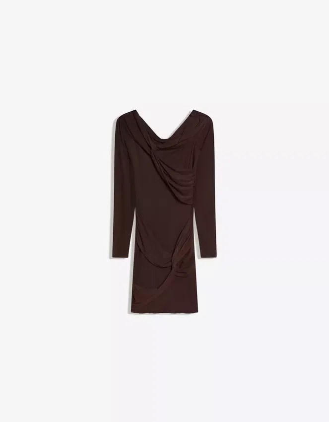 Long Sleeve Tulle Mini Dress with Knots – Dresses and Jumpsuits Long Sleeve Tulle Mini Dress with Knots – Dresses and Jumpsuits