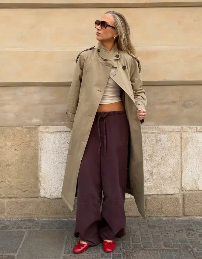 Long Trench Coat with Belt Long Trench Coat with Belt