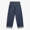 Low-Rise Baggy Jeans with Roll-Up Hem – Pants