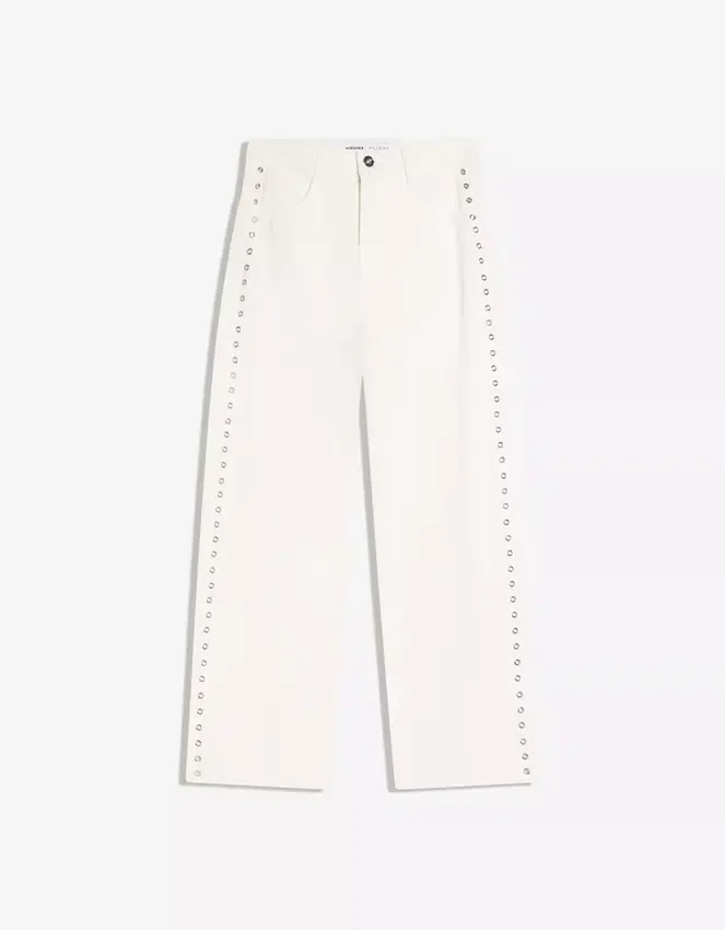 Low-Rise Baggy Jeans with Studs – Pants Low-Rise Baggy Jeans with Studs – Pants