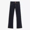 Low-Rise Bootcut Jeans with Flaps