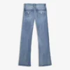 Low-Rise Bootcut Jeans with Flaps