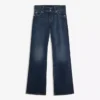 Low-Rise Bootcut Jeans with Flaps – Pants