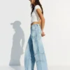 Low-Rise Boyfriend Jeans with Stars