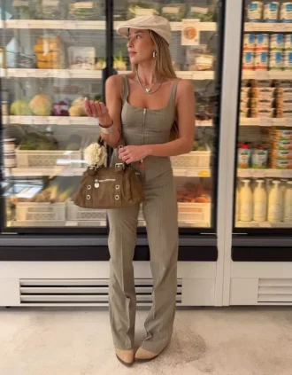 Low-Rise Cummerbund Trousers