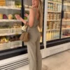 Low-Rise Cummerbund Trousers