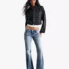 Low-Rise Embroidered Flared Jeans – Pants