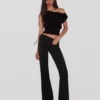Low-Rise Flared Trousers Low-Rise Flared Trousers