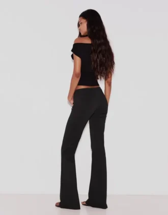 Low-Rise Flared Trousers