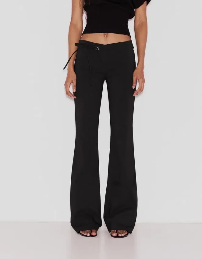 Low-Rise Flared Trousers Low-Rise Flared Trousers