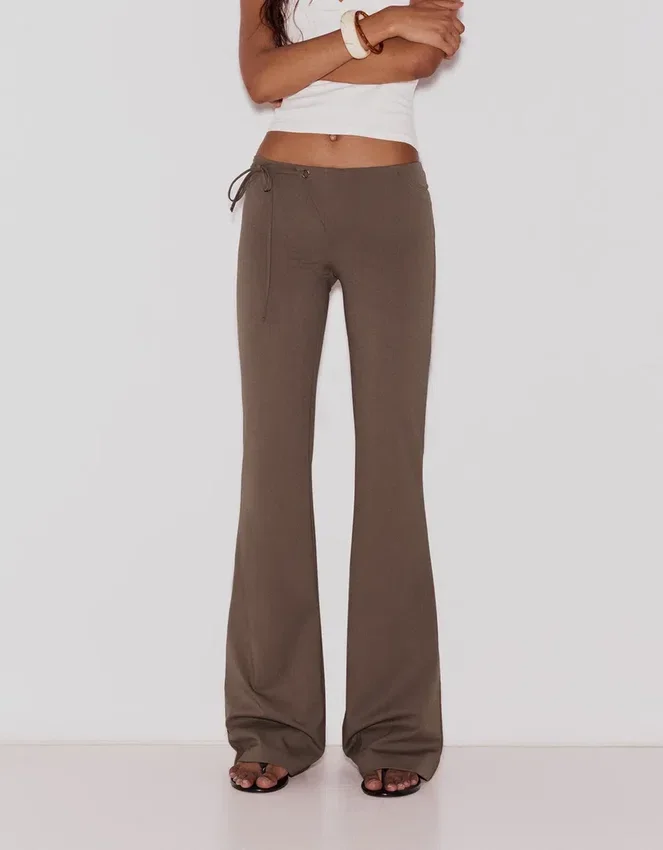 Low-Rise Flared Trousers Low-Rise Flared Trousers