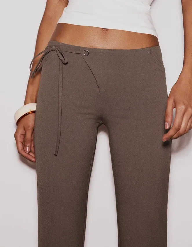 Low-Rise Flared Trousers Low-Rise Flared Trousers