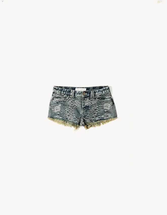 Low-Rise Shorts Aries X Bershka – #Bershkastyle – Women Low-Rise Shorts Aries X Bershka – #Bershkastyle – Women